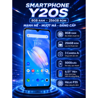 vivo Y20s 8GB/256GB pin trâu dùng mượt – bảo hành 12 tháng tặng sạc