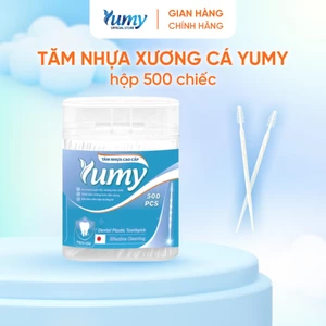 Combo 5 hộp Tăm nhựa xương cá xỉa răng YUMY 500 chiếc nhựa nguyên sinh mềm dẻo bảo vệ nướu(TN11-134)