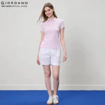 GIORDANO Áo Thun Nữ Có Cổ Trơn Lycra Polo 5316246 — ảnh 2