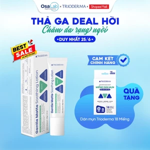 Kem dưỡng hỗ trợ phục hồi và bảo vệ làn da Trioderma Gentle Matte Soothing Lotion