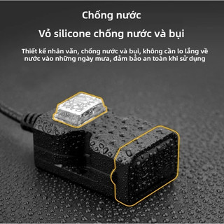 SEAMETAL Sạc Điện Thoại Xe Máy USB Kép 1A 2.1A Công Tắc Nguồn Độc Lập Chống Nước Giá Gắn Đa Năng