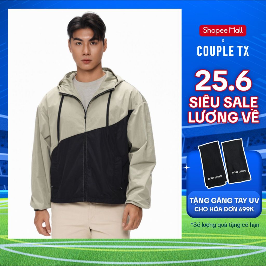 Áo Khoác Dù Nam Couple TX Bất Đối Xứng Form Relax MOP 1100