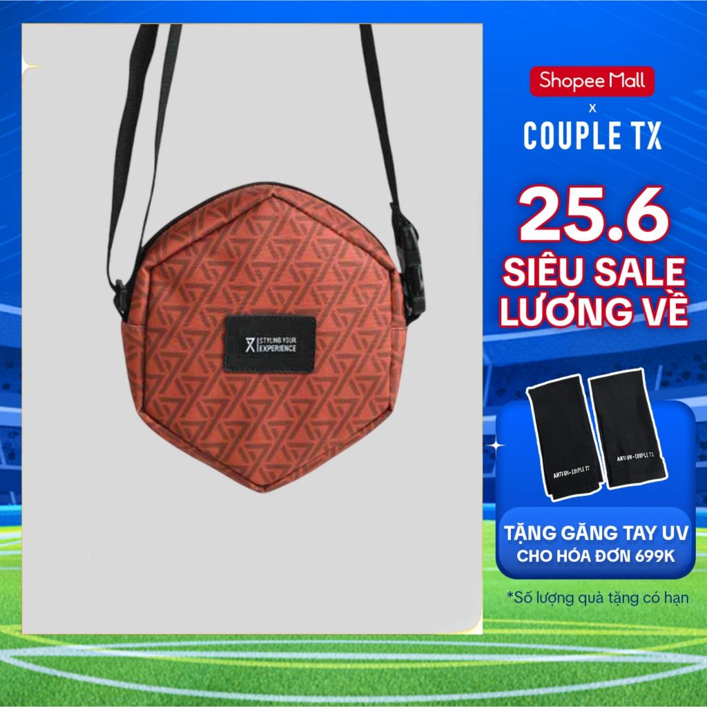 Túi Đeo Chéo Couple TX Lục Giác In Pattern X MBA 1033