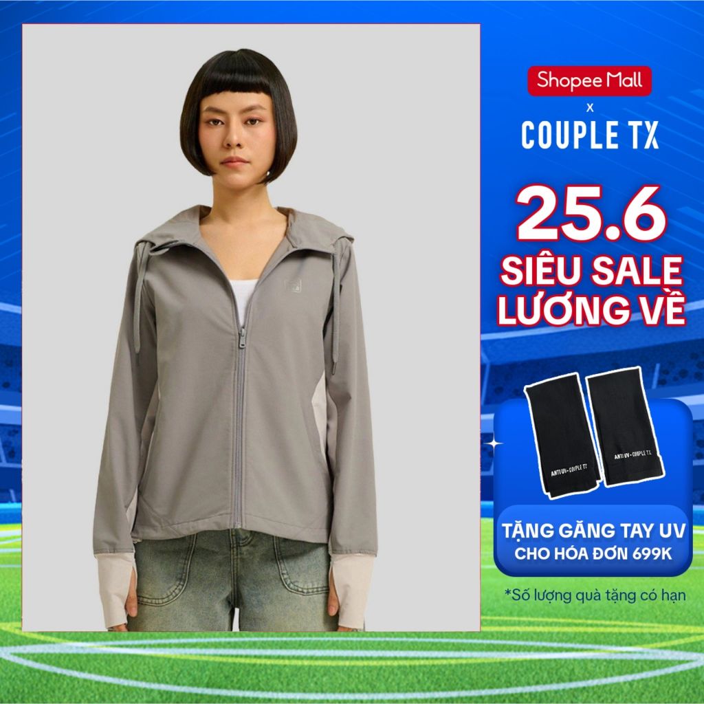 Áo Khoác Dù UV Pro Nữ Chống Nắng Couple TX Phối Màu Sun Mate WOK 2061