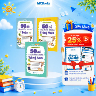 Sách - 50 Đề tăng điểm nhanh Lớp 2 - Bài tập nâng cao, tổng hợp kiến thức Tiểu Học