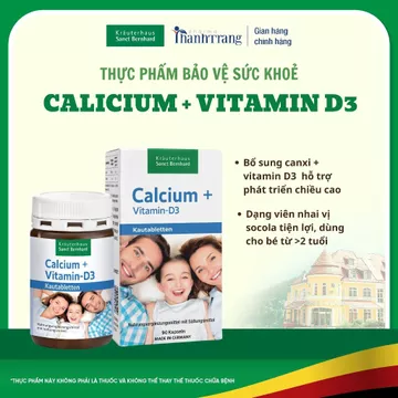 Viên Nhai Canxi D3 Sanct Bernhard Vị Socola Chính Hãng Đức Bổ Sung Canxi Và Vitamin D3 Cho Bé Và Người Lớn