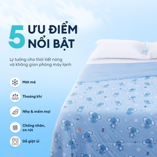 [CHĂN HÈ MÁT LẠNH] Mền Lạnh I Cool Advance NIN House Cho Bé | 100x140cm | Nhiều Màu Sắc | Chăn Chần Ice Silk