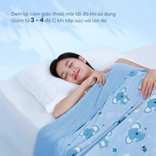 [CHĂN HÈ MÁT LẠNH] Mền Lạnh I Cool Advance NIN House Cho Bé | 100x140cm | Nhiều Màu Sắc | Chăn Chần Ice Silk