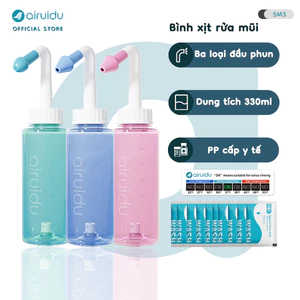 Airuidu SM3 Bình Rửa Mũi Waterpulse Chăm Sóc Mũi Thích Hợp Cho Người Lớn Và Trẻ Em Công Suất 330ml