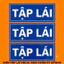 TẬP LÁI, decal nam châm dẻo hút dính chắc lên xe không cần bắt vít, không dính keo 20*8cm 3164