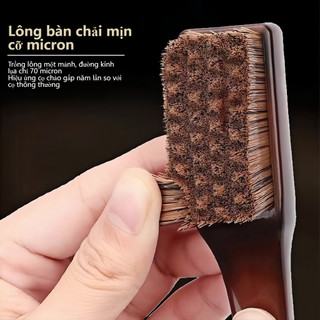 Bàn Chải Nano Lông Heo Óc Chó Thiên Nhiên Làm Sạch Đánh Bóng Vòng Hạt