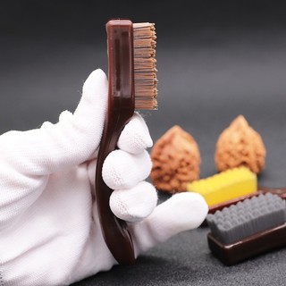 Bàn Chải Nano Lông Heo Óc Chó Thiên Nhiên Làm Sạch Đánh Bóng Vòng Hạt