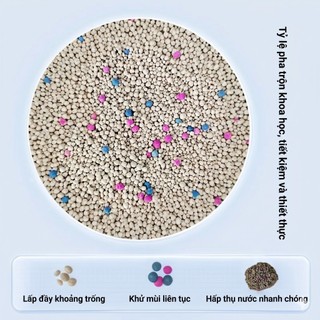 [HÀNG CHÍNH HÃNG] Bao 6 túi cát vệ sinh cho mèo Nhật đen Bentonite hương thơm Moon Cat 54L