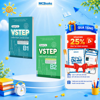 Sách - Combo Ready for VSTEP Chiến thuật làm bài VSTEP B1,B2