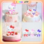 Set 10 Mèo Hello Kitty Trang Trí Bánh Sinh Nhật, Mèo Kitty Trang Trí DUHA 039