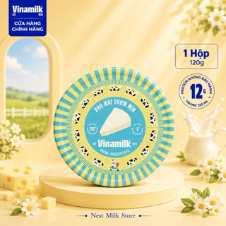 Phô Mai Thơm Mịn Vinamilk 120g - Vị Béo Ngậy Tự Nhiên - Thùng 36 Hộp
