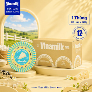 Phô Mai Thơm Mịn Vinamilk 120g - Vị Béo Ngậy Tự Nhiên - Thùng 36 Hộp