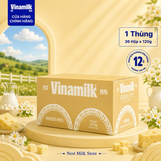 Phô Mai Thơm Mịn Vinamilk 120g - Vị Béo Ngậy Tự Nhiên - Thùng 36 Hộp