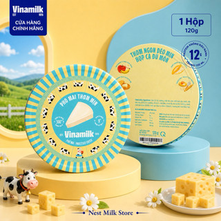 Phô Mai Thơm Mịn Vinamilk 120g - Vị Béo Ngậy Tự Nhiên - Thùng 36 Hộp