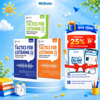 Sách - Bộ Tactics For Listening – Chiến Thuật Luyện Nghe Tiếng Anh cơ bản, mở rộng và nâng cao