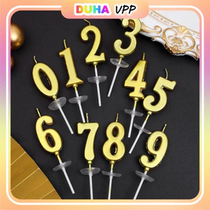 Set 50 Nến Số Sinh Nhật Cắm Bánh Kem Màu Vàng, Bạc DUHA 044