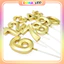 Hộp 10 Nến Số Tuổi Nhũ Vàng Khắc 3d, Trang Trí Bánh Sinh Nhật, Phụ Kiện Trang Trí Bánh Kem Hiện Đại DUHA 045