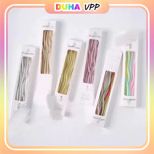Hộp 10 Vỉ Nến Nhũ Xoắn Trang Trí Bánh Kem.Hộp 6 Cây DUHA 046