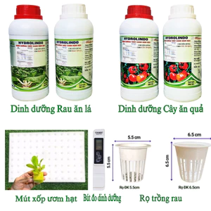 Dinh Dưỡng Thủy Canh Và Phụ Kiện Thủy Canh, Dung Dịch Đậm Đặc An Toàn Hiệu Quả cho rau ăn lá, rau ăn quả