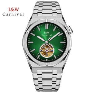 Đồng Hồ Nam Chính Hãng I&W Carnival 55883G-T3 Full Box Chống Nước Kính Sapphire (Máy Cơ Tự Động)