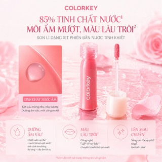[CHÍNH HÃNG CÓ SẴN] Son Tint COLORKEY Watery Tint 1.8g - Son Lì Mịn Nhẹ, Lên Màu Chuẩn, Không Dính, Lâu Trôi