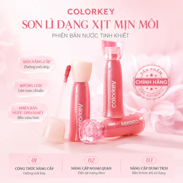 [CHÍNH HÃNG CÓ SẴN] Son Tint COLORKEY Watery Tint 1.8g - Son Lì Mịn Nhẹ, Lên Màu Chuẩn, Không Dính, Lâu Trôi