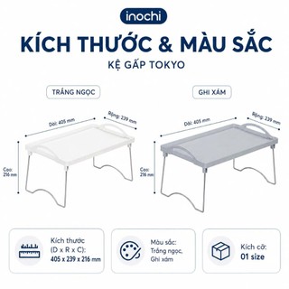 Kệ Gấp Tokyo: Nhựa PP, Inox, Gấp Gọn, Chịu Lực, Tiện Dụng, Thiết Kế Nhật Bản