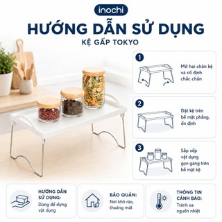 Kệ Gấp Tokyo: Nhựa PP, Inox, Gấp Gọn, Chịu Lực, Tiện Dụng, Thiết Kế Nhật Bản