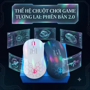 Chuột Gaming Không Dây M600 Pin Sạc Type-C - LED RGB Chỉnh Chế Độ - Tần Số 1000Hz Chuyên Game FPS Bảo Hành 12T 1 Đổi 1