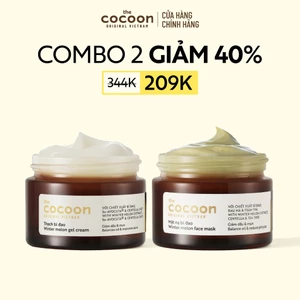 Combo Thạch bí đao (Kem dưỡng) và Mặt nạ bí đao Cấp ẩm & Ngừa mụn Cocoon 30ml