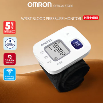 Máy Đo Huyết Áp Cổ Tay Omron - HEM 6161 | Thương Hiệu Nhật Bản - Bảo Hành 5 Năm