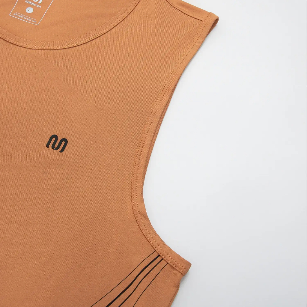 Áo Ba Lỗ Tanktop Nam Insidemen kiểu dáng thể thao, năng động, vải polyester cao cấp co giãn ITL098AS0