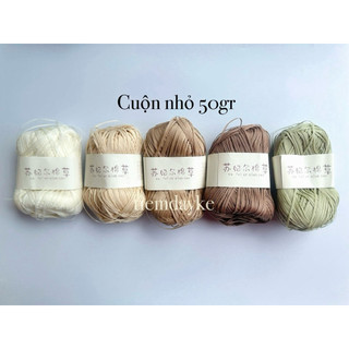 Cuộn nhỏ 50gr sợi cỏ handmade diy