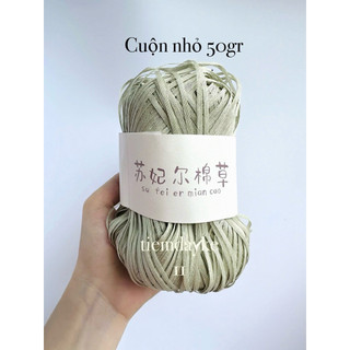 Cuộn nhỏ 50gr sợi cỏ handmade diy