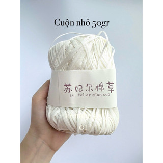 Cuộn nhỏ 50gr sợi cỏ handmade diy