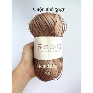 Cuộn nhỏ 50gr sợi cỏ handmade diy