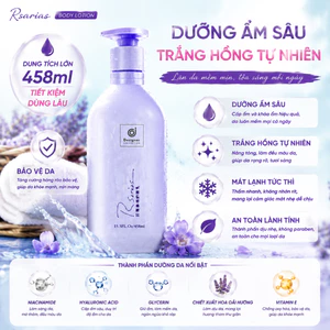 Rsarias Kem dưỡng thể toàn thân, giữ ẩm và dưỡng ẩm, lưu hương lâu, dung tích lớn 458ml