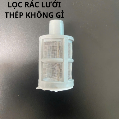 bộ rọ lọc rác bơm mini cho hệ thống tưới phun sương,tưới nhỏ giọt, lưới thép không gỉ đường kính ngoài 12mm.