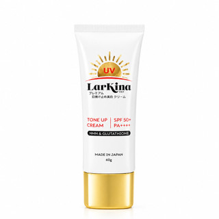 Kem Chống Nắng Nâng Tone Larkina SPF50+ PA++++ NMN & Glutathione Dưỡng Sáng Da Nhật Bản 60g