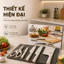 Bộ Dao Kéo Inox Cao Cấp KL-D96 Thép Không Gỉ 3Cr13 Sắc Bén Bền Bỉ Đa Năng Cho Gian Bếp Hiện Đại