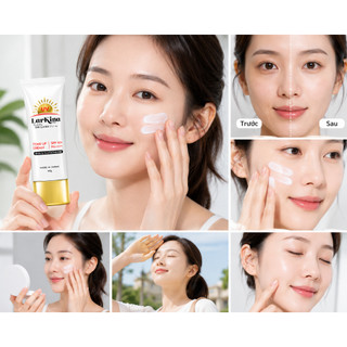 Kem Chống Nắng Nâng Tone Larkina SPF50+ PA++++ NMN & Glutathione Dưỡng Sáng Da Nhật Bản 60g