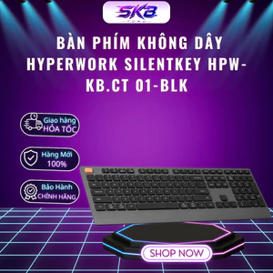 Bàn phím không dây HyperWork SilentKey HPW-KB.CT 01-BLK - Bảo Hành 12 Tháng
