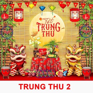 DECOR Trang Trí Trung Thu Chất Vải Lụa Cavas,Tranh Backdrop 2026 Phông Nền Trang Trí Năm Mới Có SIZE 4M TET16 - BEEKIDS