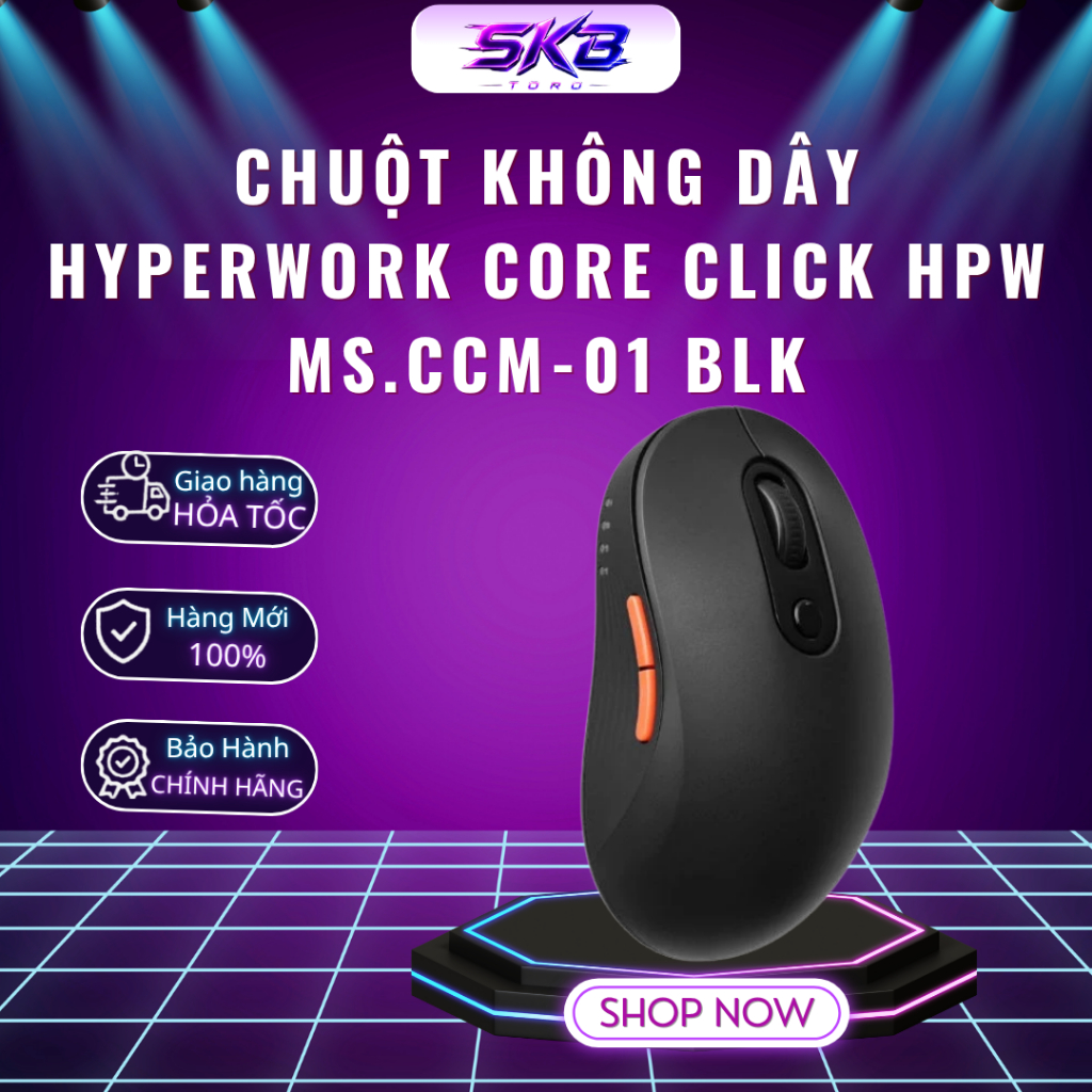 [MỚI] Chuột không dây HyperWork Core Click HPW MS.CCM-01 BLK - Bảo Hành 12 Tháng