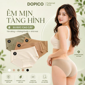 Quần lót nữ su đúc cao cấp tàng hình – Kháng khuẩn, khử mùi, tôn dáng basic trẻ trung DOPICO L618